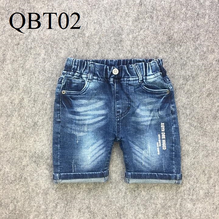 Quần jeans lửng lưng thun co giãn cho bé trai