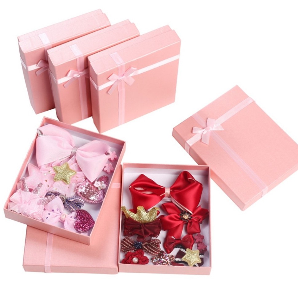 Hộp Nơ Kẹp Tóc Cho Bé 10 Chi Tiết Style Hàn Quốc Mẫu Mới Nhất