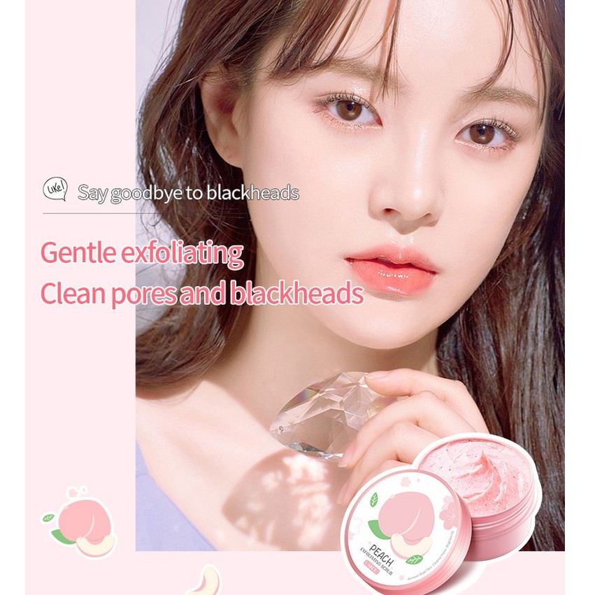 Tẩy da chết đào dành cho mặt Peach Exfoliating Scrub Laikou 90G Sena Beauty | WebRaoVat - webraovat.net.vn