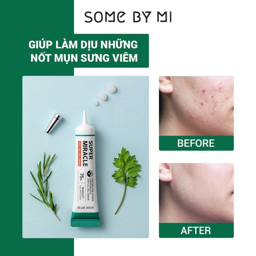 Kem Chấm Mụn Some By Mi 14 Ngày AHA-BHA-PHA 14 DAYS SUPER MIRACLE SPOT 30ml