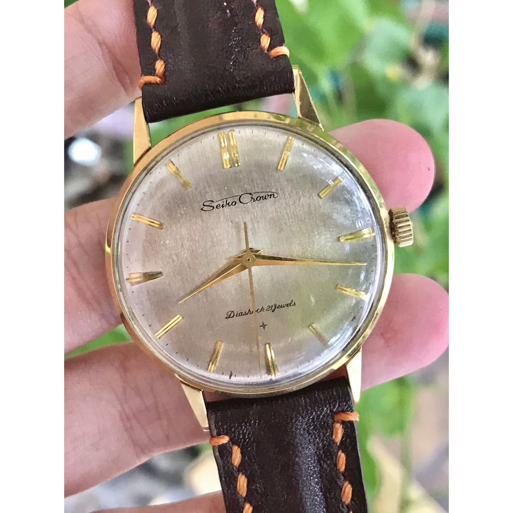 Đồng hồ nam SEIKO CROWN VÀNG HỒNG - NHẬT BẢN