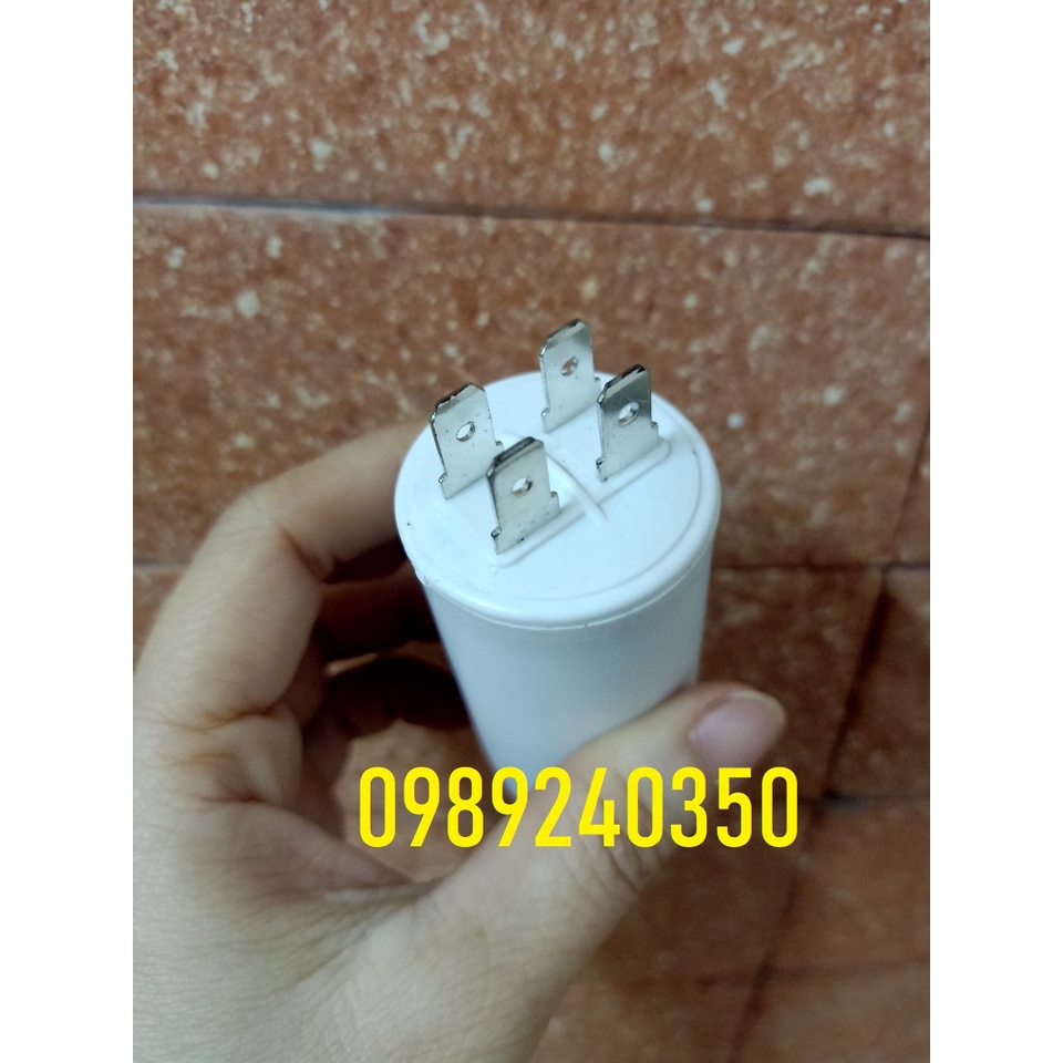 Tụ máy giặt, máy sấy 8uf loại cắm zắc 4 chân