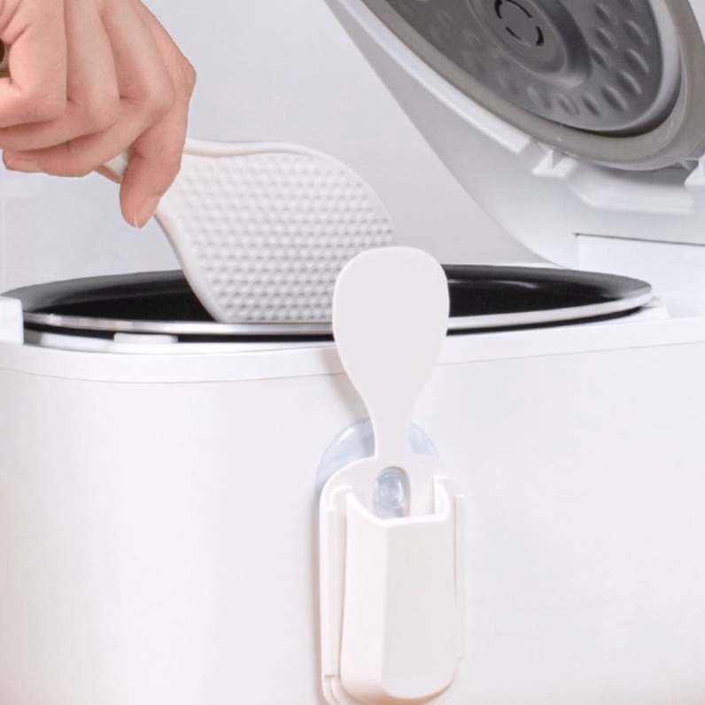 Giá Đỡ Muỗng Xới Cơm Có Cốc Hút Sắp Xếp Gọn Gàng Cho Nhà Bếp