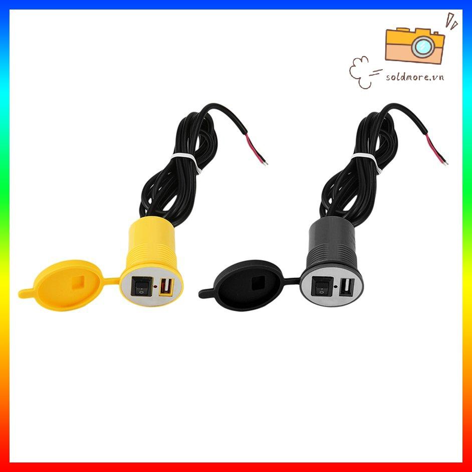 POWER Ổ Cắm Sạc Usb Chống Nước Cho Xe Mô Tô / Xe Mô Tô