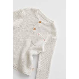 Áo len waffle Zara sz 3-4y_hàng chính hãng BĐN