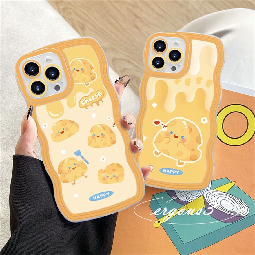 Ốp Điện Thoại Mềm In Hình Gấu Phô Mai Cho iPhone 14 13 12 11 Pro Max SE2020 X XR Xs Max 7 8 Plus