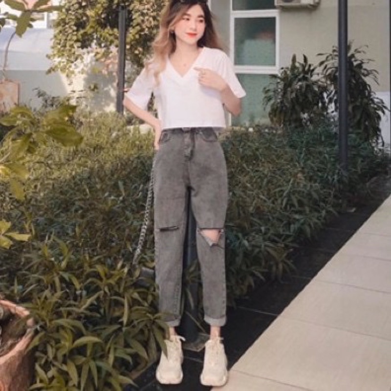 QUẦN BÒ BAGGY KHÓI RÁCH M40