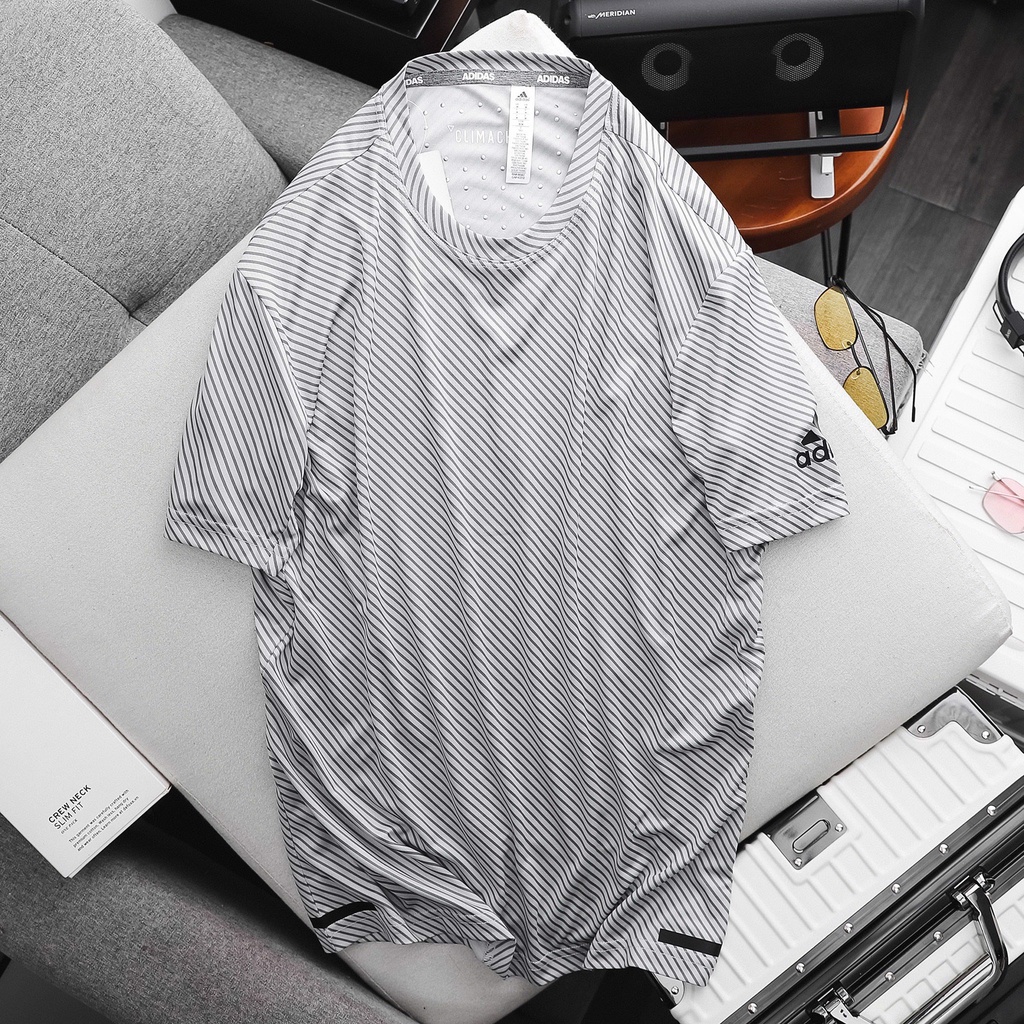 Áo Thun Lạnh Thể Thao Nam Adidas 3 Lá CLIMACHILL Sọc Cực Mát Siêu Khô 6 Màu