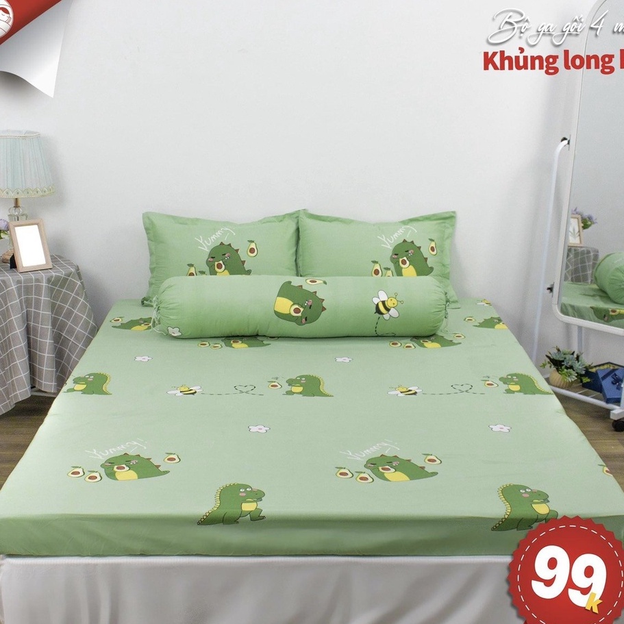 Bộ chăn ga gối Cotton poly cao cấp , drap giường phong cách Hàn Quốc đủ size (không kèm ruột)