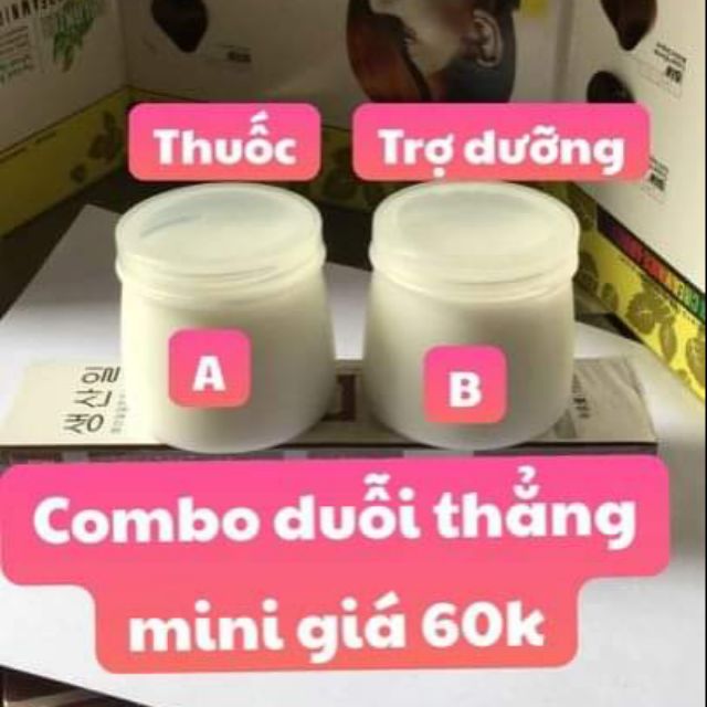 thuốc ép tóc duỗi thẳng tóc đủ combo duỗi thẳng tại nhà