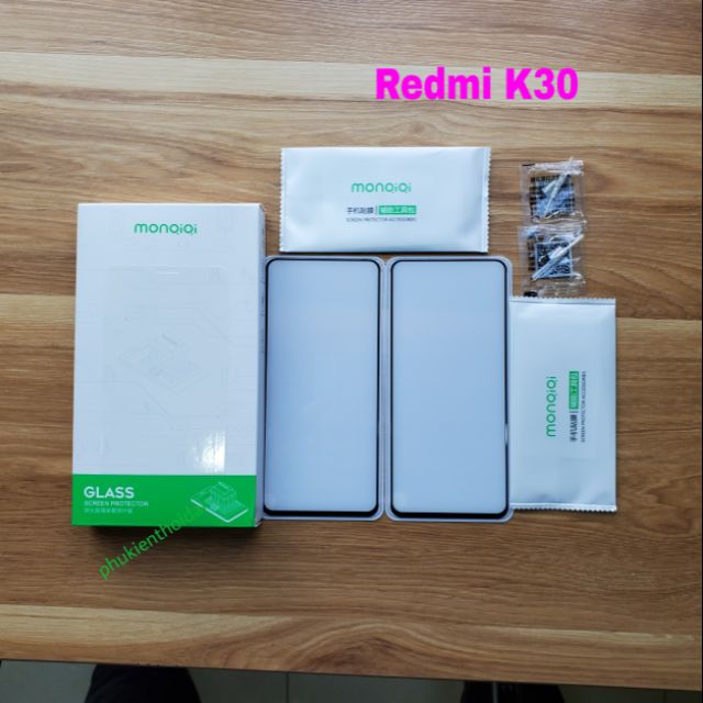 Cường lực Redmi K30 Pro / K30 / K40 / K40 Pro / K40 Gaming / K50 / K50 Gaming hiệu Monqiqi Full màn viền mỏng trơn mượt