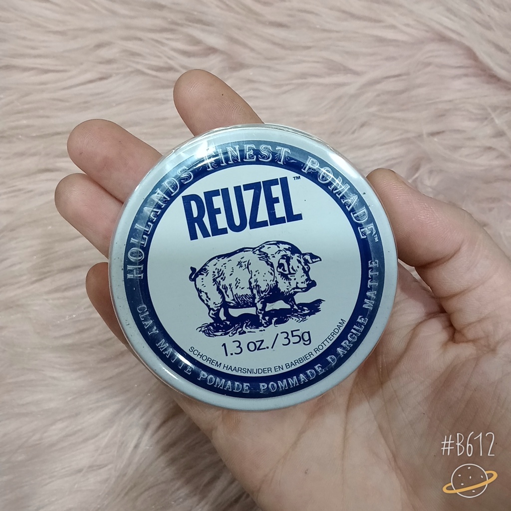 Kem Tạo Kiểu Tóc Giữ Nếp Trung Bình, Không Bóng Reuzel Clay Matte Pomade