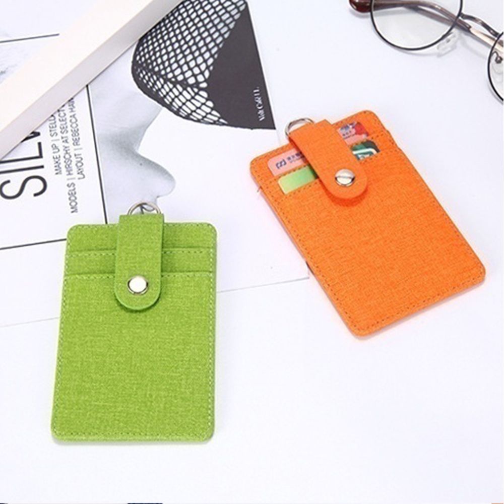 Bao da đựng thẻ ID ID nhiều màu sắc có thể thu gọn MIHAN1