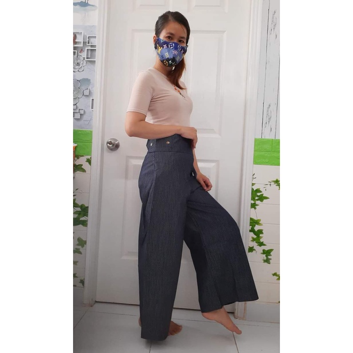 Chân Váy chống nắng vải kaki cao cấp xẻ tà tiện lợi ngồi xe