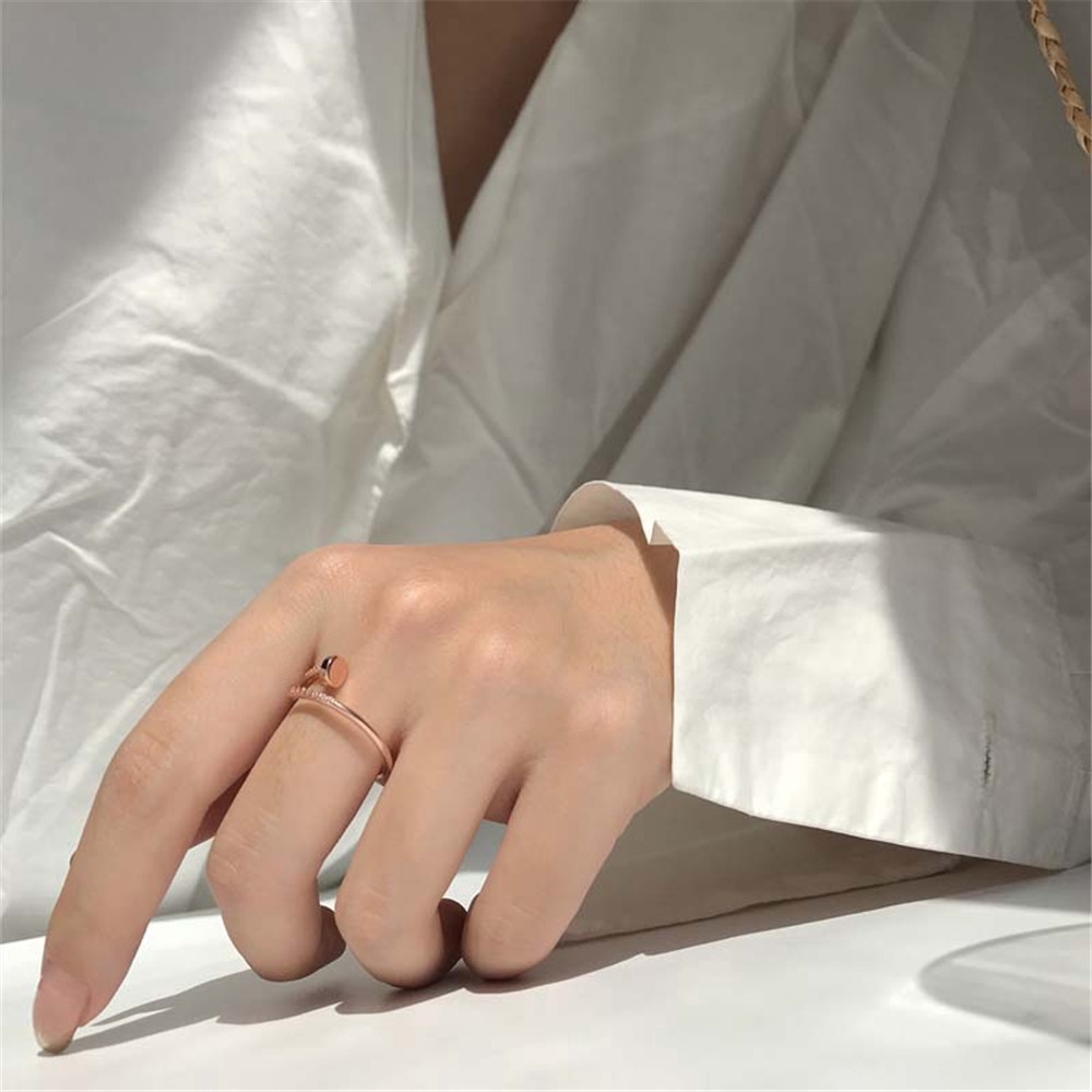 Nhẫn Hở Hình Móng Vuốt Phong Cách Hàn Quốc