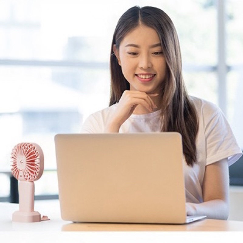 Quạt USB Cầm Tay Mini 3 Chế Độ Gió
