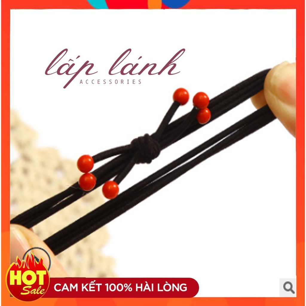 [Có sẵn] CỘT TÓC DÂY CỘT ĐỦ MÀU HẠT NGỌC BI ĐƠN GIẢN TINH TẾ PHONG CÁCH THỜI TRANG DỄ THƯƠNG