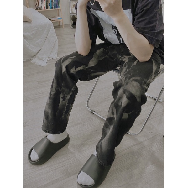 QUẦN BAGGY JEANS WASH ỐNG RỘNG UNISEX NAM VÀ NỮ