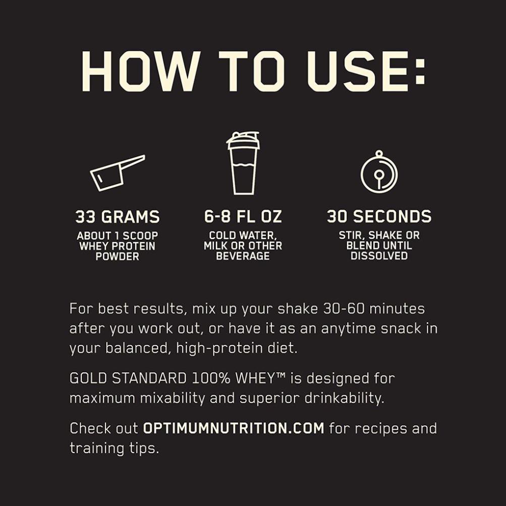 GOLD STANDARD 100% WHEY - SỮA PROTEIN ISOLATE HỖ TRỢ PHÁT TRIỂN CƠ BẮP