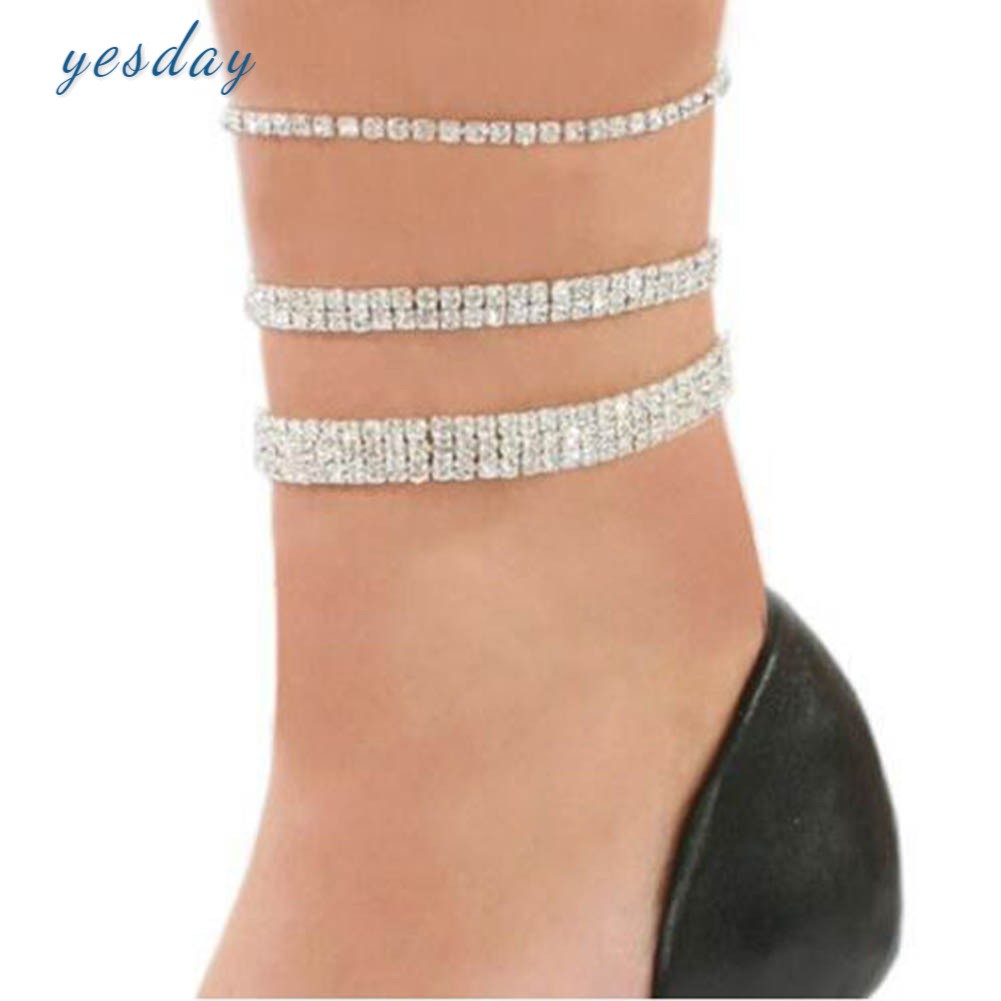 Vòng đeo cổ chân nhiều lớp thời trang phong cách cho nữ | BigBuy360 - bigbuy360.vn