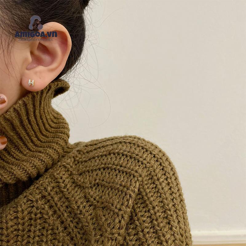 ✨✨Hoa tai chữ H đính đá thời trang dành cho nữ