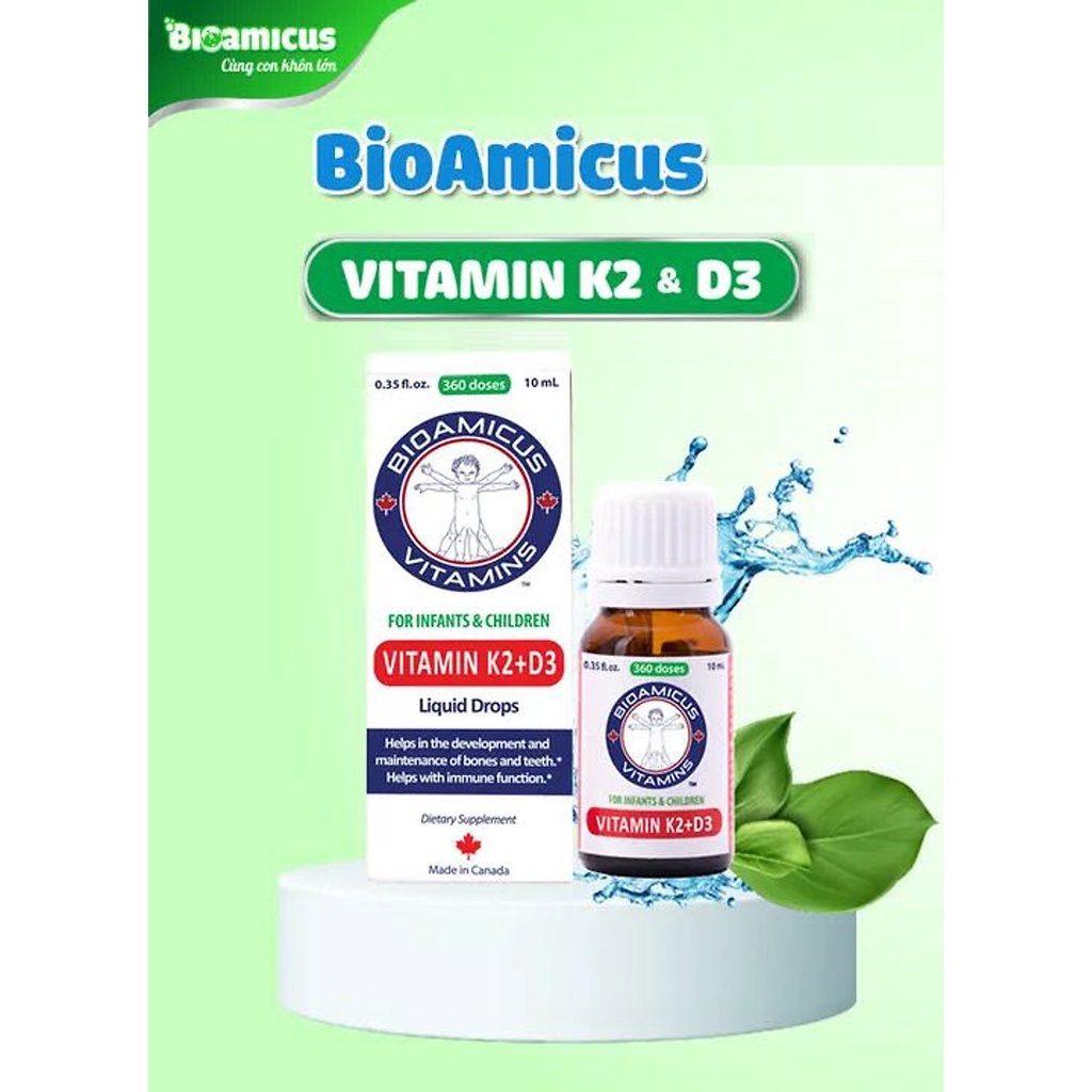 BioAmicus Vitamin D3K2MK7 Bao Kép 10ml