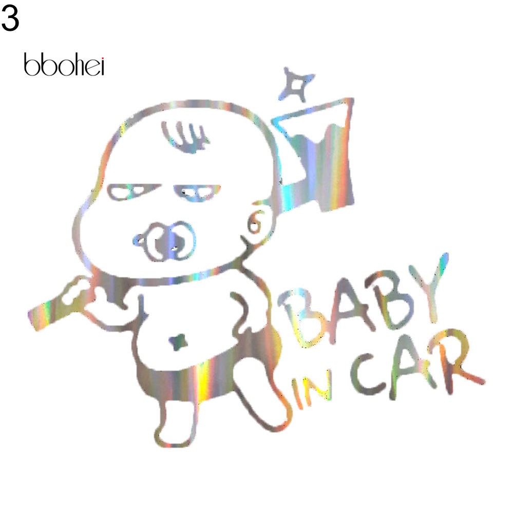 Decal Dán Cảnh Báo Baby In Car