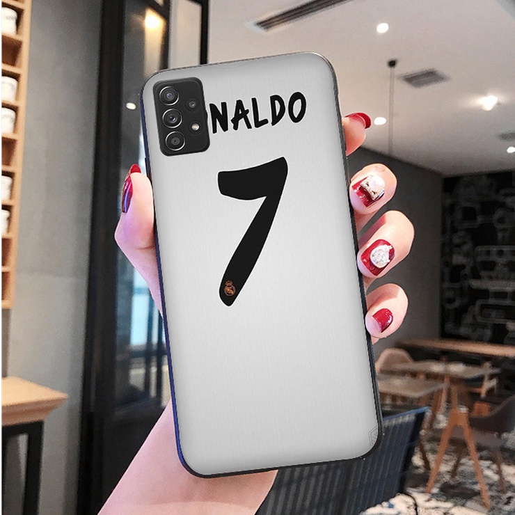 Ốp Điện Thoại Mềm Viền Đen Hình Cristiano Ronaldo Cho Samsung Galaxy A50 A50S A30S A11 A12 4G A21S A22 4G A22 5G A31 T3