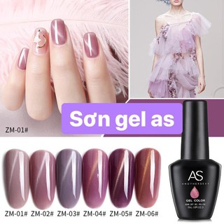 Sơn gel AS tone mắt mèo thạch tím -ZM
