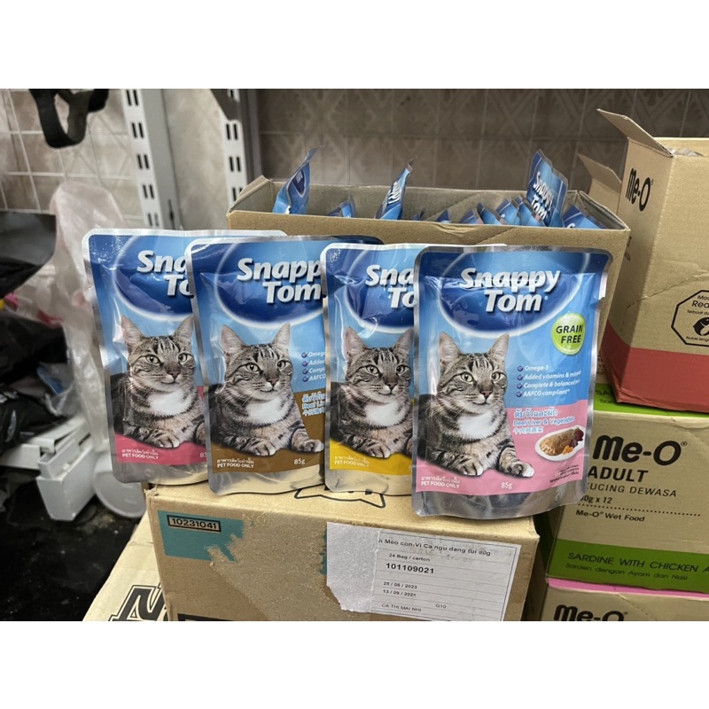 Pate snappy tom cho meo gói 85g