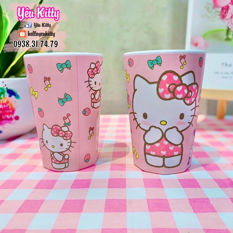 LY NHỰA MELAMINE 320ML HELLO KITTY