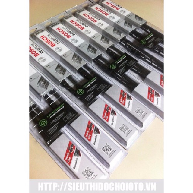 Chổi gạt mưa ô tô Eco Bosch loại cứng chính hãng SIZE 14-26 INCH