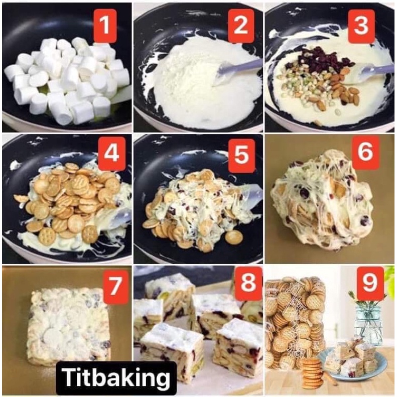 Bánh quy bông tuyết VN gói 500g kèm công thức