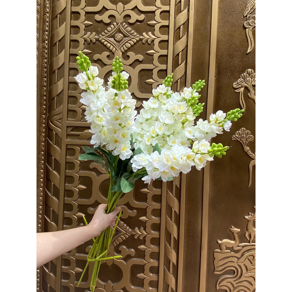 Cành Hoa Phi Yến -Hoa Giả Nhân Tạo Dài 80cm Trang Trí Nhà Cửa- Hoa Giả Đẹp Như Thật