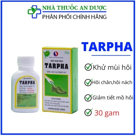 Bột khử mùi Tarpha - khử mùi hôi nách, hôi chân, giảm tiết mồ hôi - Lọ 30 gam | BigBuy360 - bigbuy360.vn