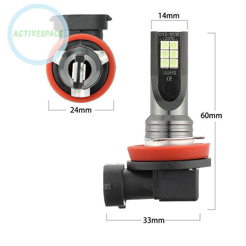 Set 2 Bóng Đèn Pha Chống Nước H11 110w 20000lm Cho Xe Ô Tô