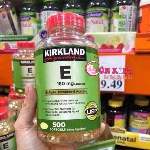 (Air bill) Vitamin E 400iu Kirkland - DATE mới 2024
