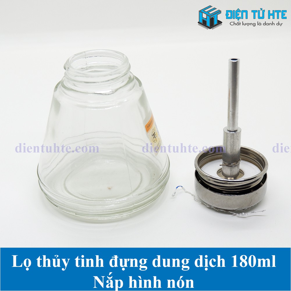 Lọ đựng dung dịch bằng thủy tinh 180ML có vòi bơm chất lượng cao [HTE Quy Nhơn CN2]