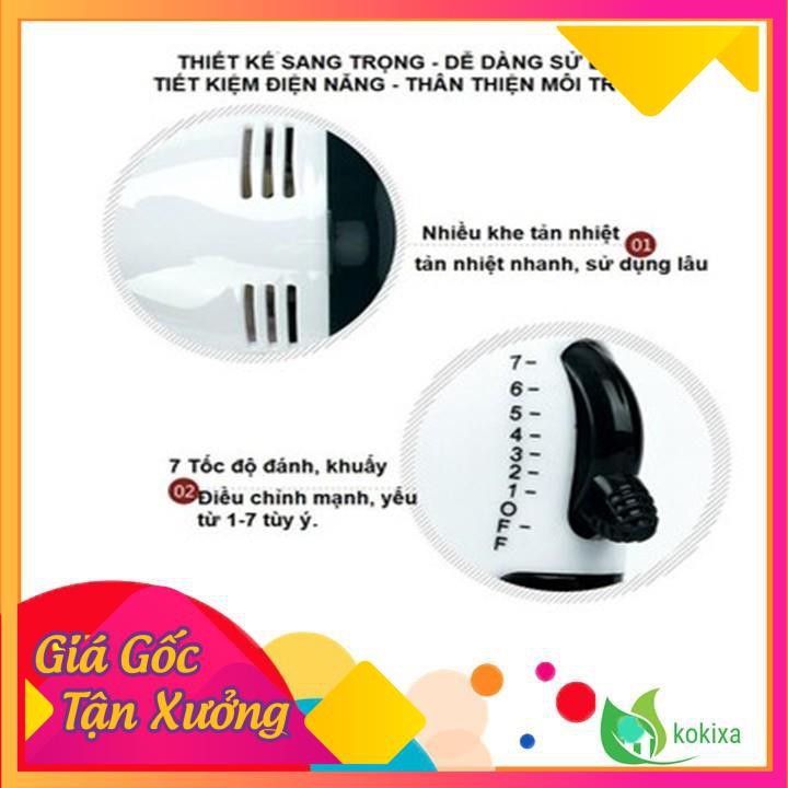 Máy Đánh Trứng Cầm Tay Mini Cao Cấp Với 7 Tốc Độ Cực Mạnh - Hoạt Động Êm Ái [UYTIN]