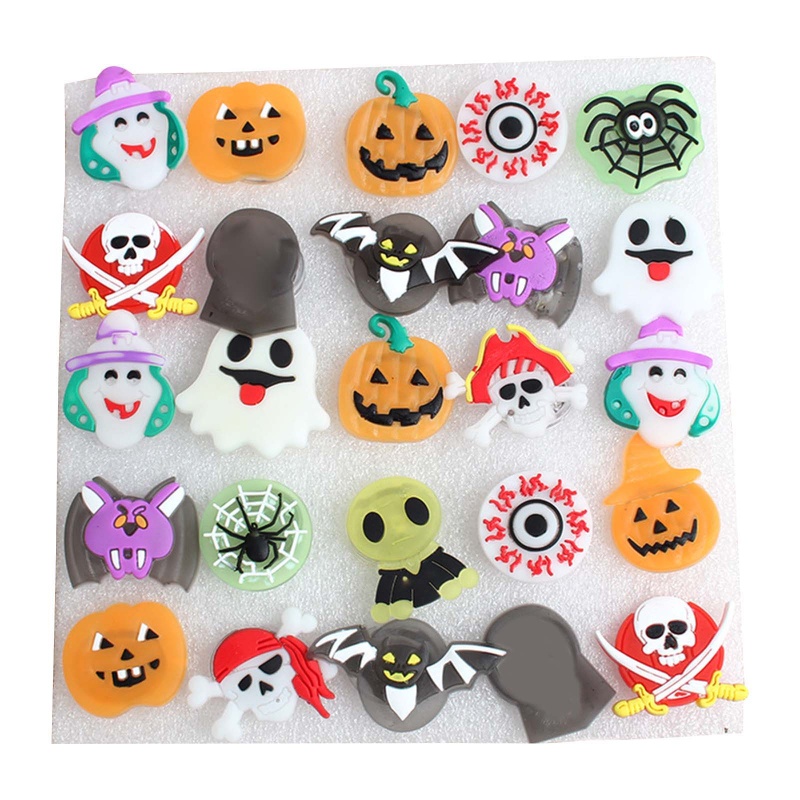 Set 25 Ghim Cài Áo Hình Hoạt Hình Có Đèn LED Phát Sáng