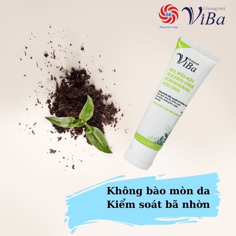 Sữa rửa mặt ViBa. Gel rửa mặt ViBa. Sữa rửa mặt ViBa bùn khoáng và nọc ong.