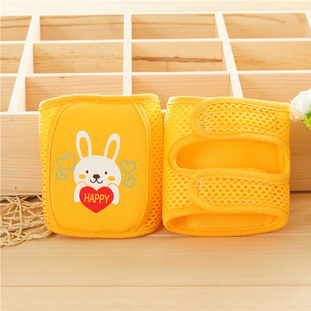 1 Pair Baby Safety Girls Cartoon Crawling Protector Sponge Sports Mesh Breathable Knee Pads Animal Print Unisex Cute