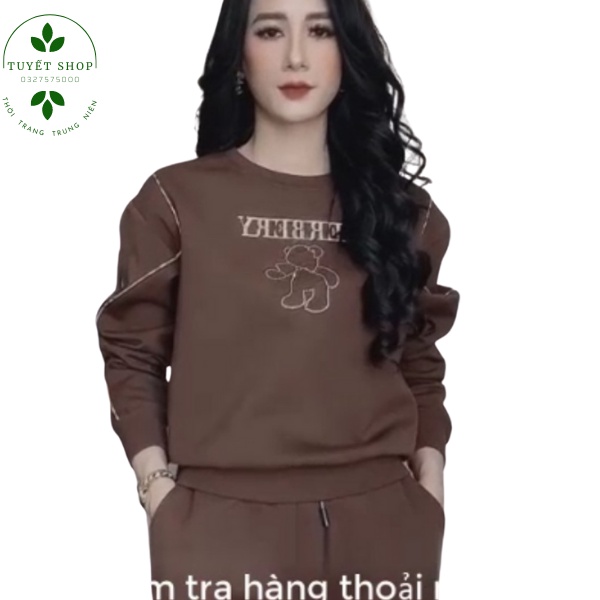 Đồ Bộ Thu Đông Nữ Dài Tay Cao Cấp