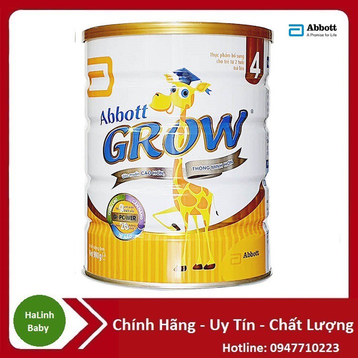 Sữa bột Abbott Grow 4 900g ( dành cho trẻ trên 2 tuổi ) Date 2023