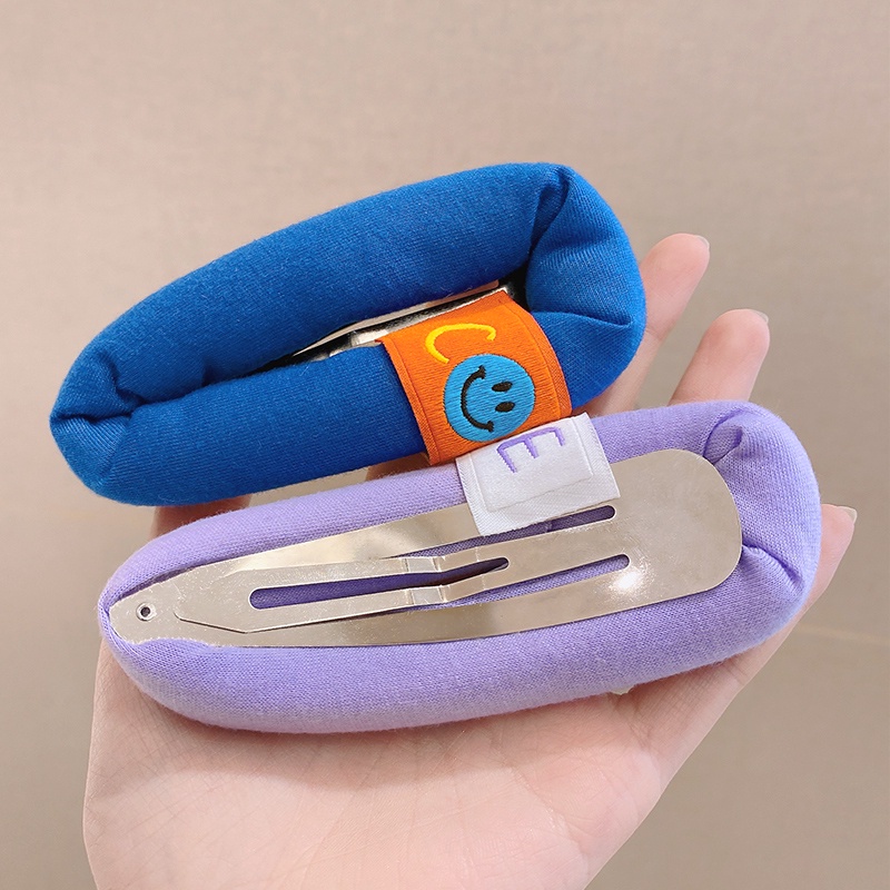 Kẹp tóc hình mặt cười màu kẹo thời trang Hàn Quốc cho nữ