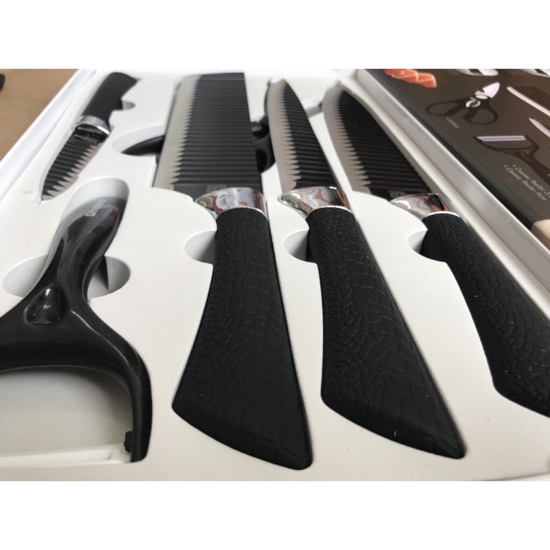 Bộ dao nhà bếp cao cấp 6 món kháng khuẩn EVERRICH