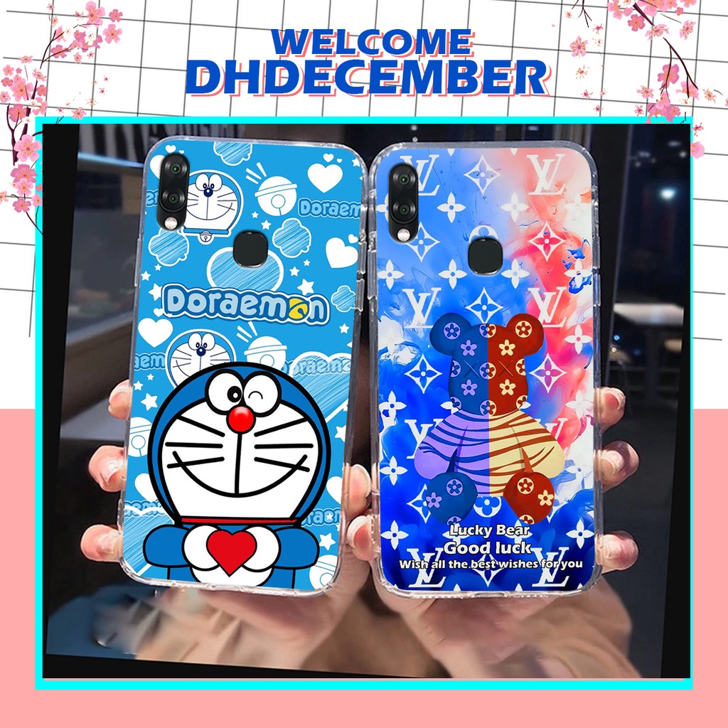 Ốp lưng Vsmart JOY 1 PLUS in hình gấu K@ws, gấu nâu, dor@emon RẺ- ĐẸP- BỀN