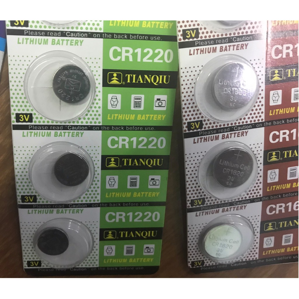 Combo 2 Pin cúc CMOS CR1632, CR1616, CR1620, CR1220, CR2023, CR2025, CR2016 lithium 3V - Pin máy tính bỏ túi