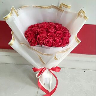 Hoa sáp bó 25 bông