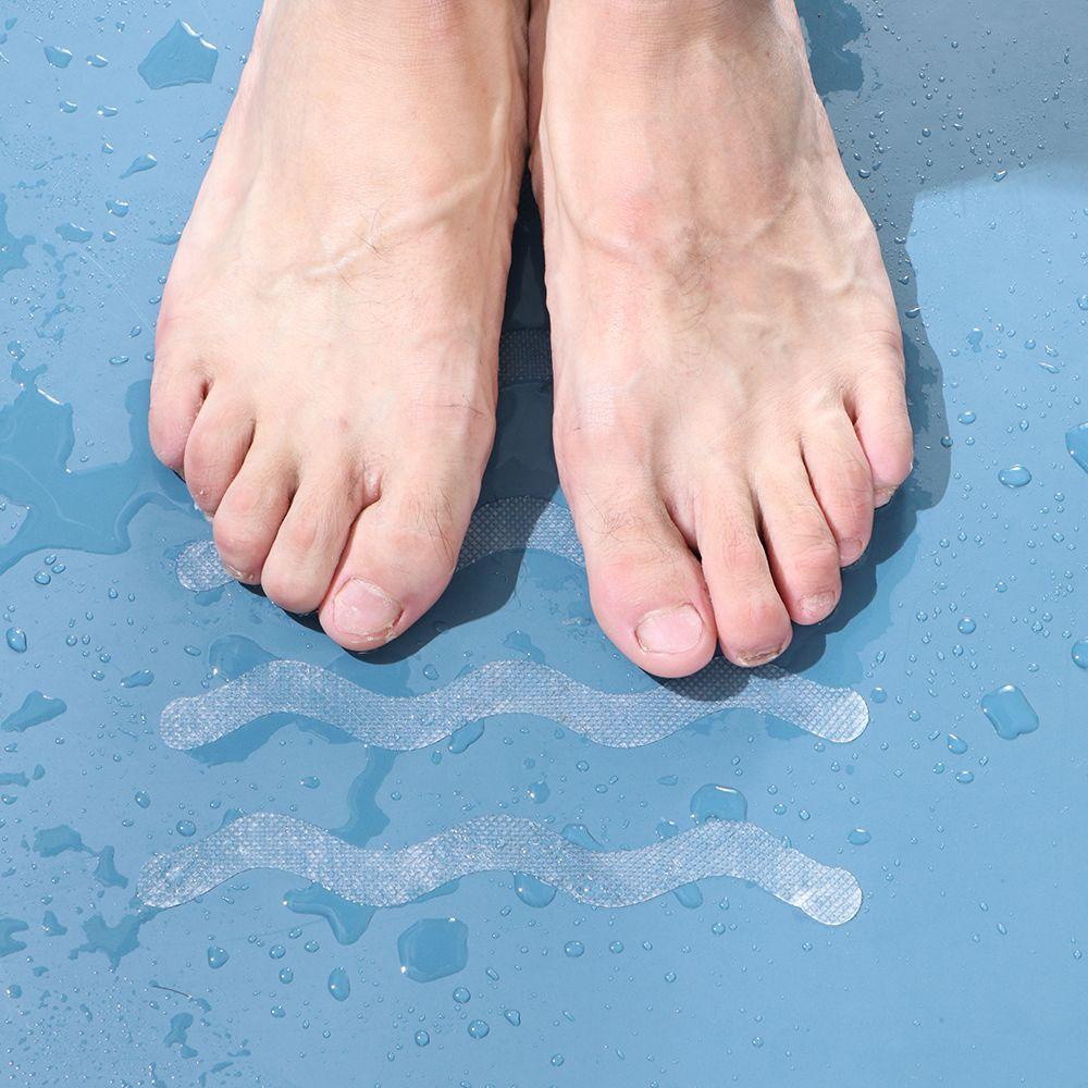 LAKAMIER Bộ 12 Dải Dán Sàn Nhà Tắm / Cầu Thang Chống Trượt Hình Chữ S Trong Suốt